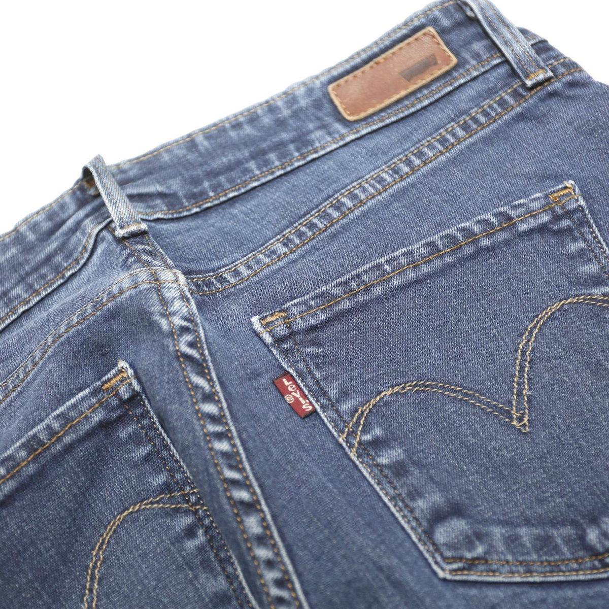 LEVI'S Womens Regular Blue Denim Jeans W28 L30 Zip Classic Stylish
