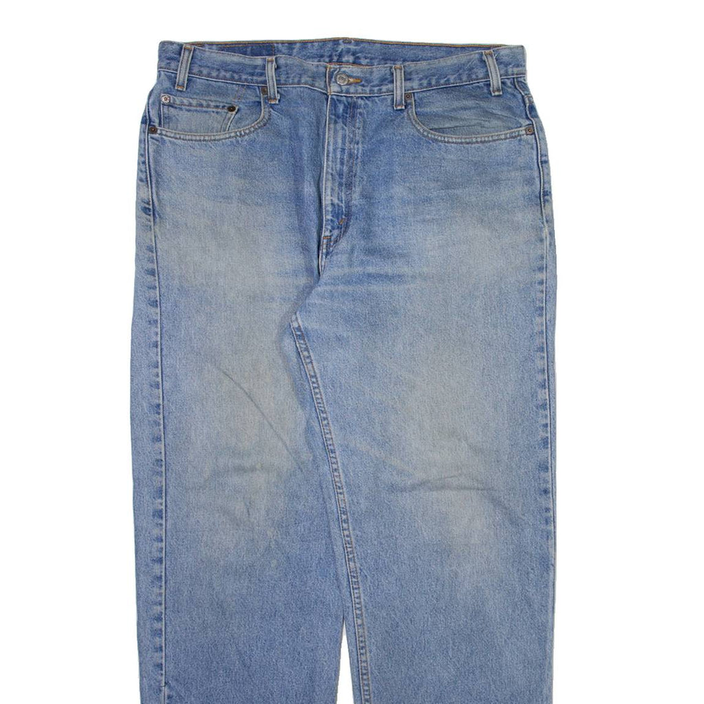 LEVI'S Mens Jeans Blue Relaxed Straight Stone Wash W38 L32