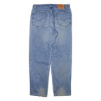 LEVI'S Mens Jeans Blue Relaxed Straight Stone Wash W38 L32