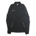 NIKE Mens Black Jacket M Polyester Plain Zip Sportswear