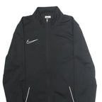 NIKE Mens Black Jacket M Polyester Plain Zip Sportswear
