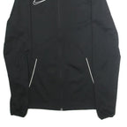 NIKE Mens Black Jacket M Polyester Plain Zip Sportswear