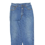 GARRY Indigo Womens Jeans Blue Regular Tapered Stone Wash W28 L30