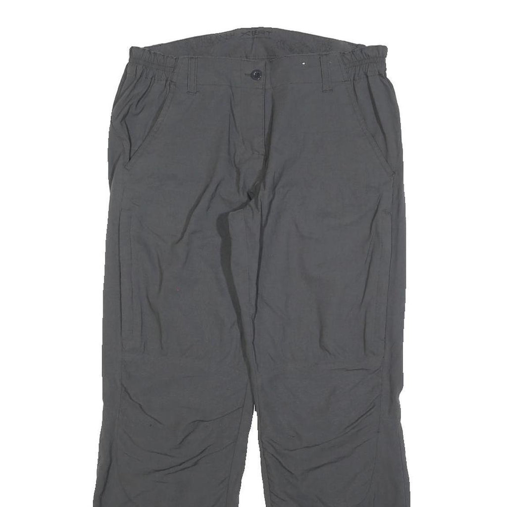 REGATTA Womens Grey Regular Fit Wide-Leg Trousers W30 L28 Outdoor Comfort Zip