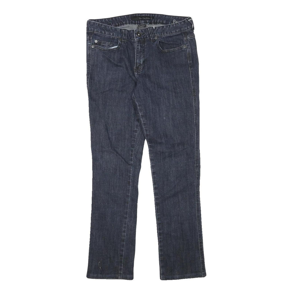 CALVIN KLEIN JEANS Womens Slim Blue Denim Raw W30 L28 Stretch Comfortable