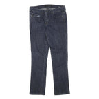 CALVIN KLEIN JEANS Womens Slim Blue Denim Raw W30 L28 Stretch Comfortable