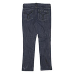 CALVIN KLEIN JEANS Womens Slim Blue Denim Raw W30 L28 Stretch Comfortable