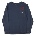CARHARTT Womens Navy Blue Long Sleeve Crew Neck Pocket T-Shirt L Christ The