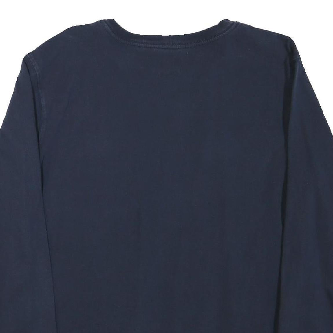 CARHARTT Womens Navy Blue Long Sleeve Crew Neck Pocket T-Shirt L Christ The