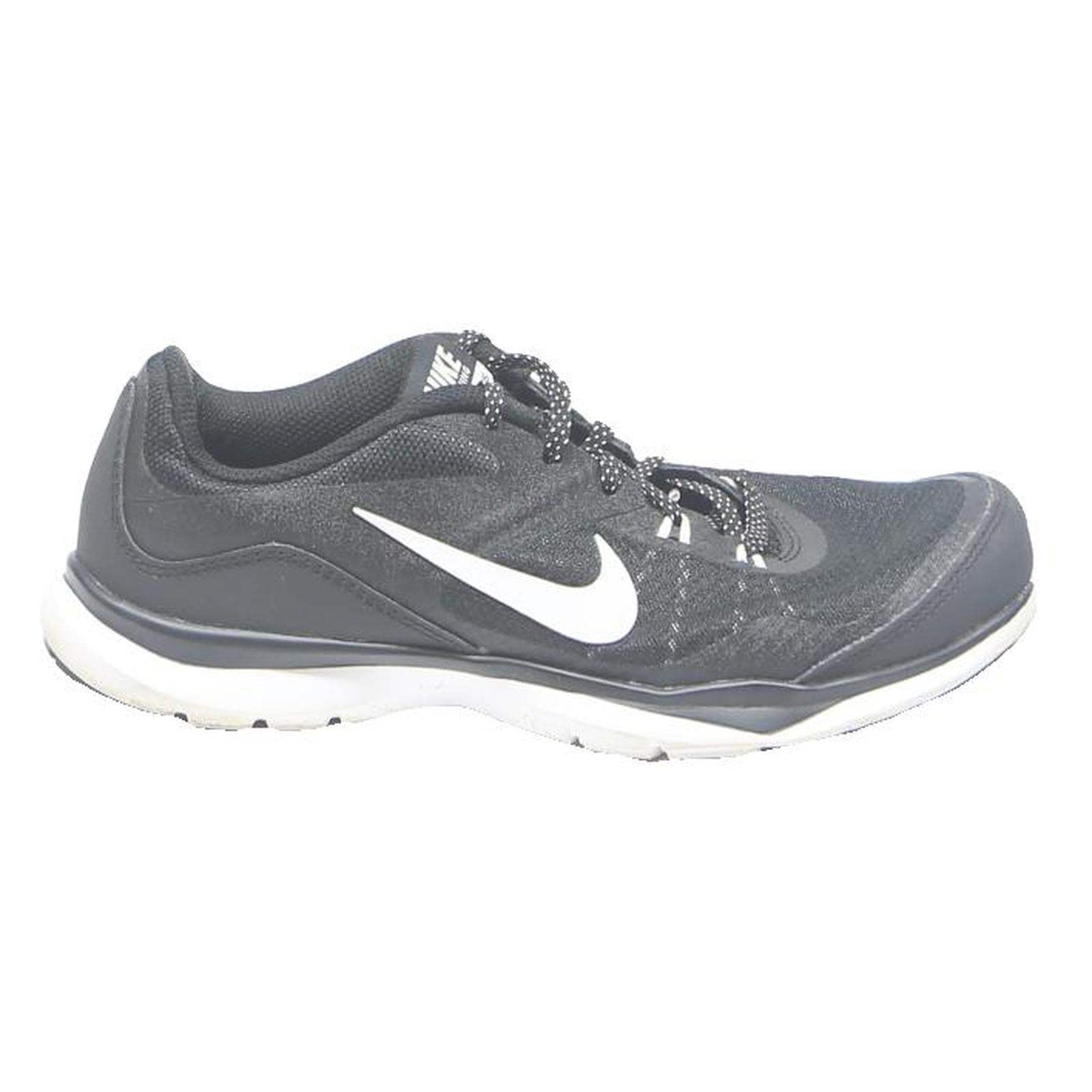 NIKE Womens Low Top Trainers Black & White Synthetic UK 4 Lightweight Running