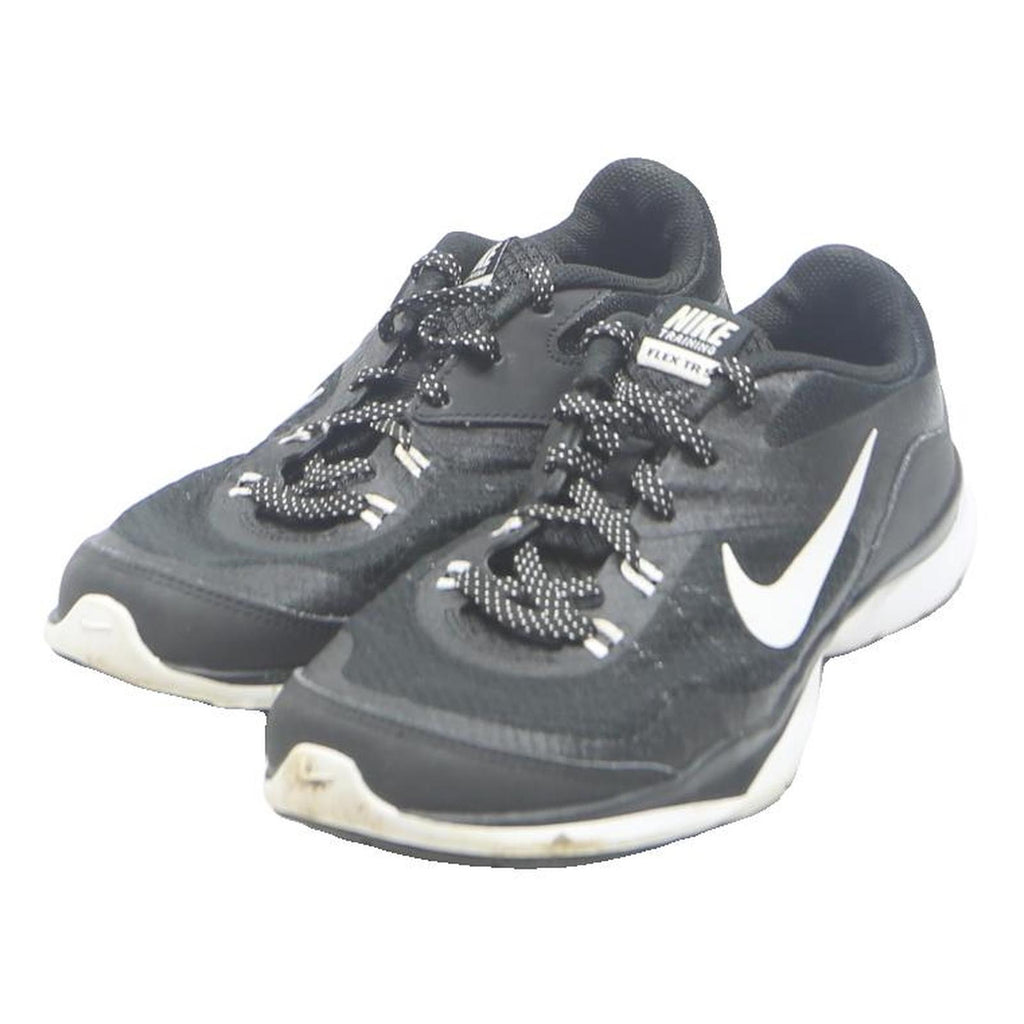 NIKE Womens Low Top Trainers Black & White Synthetic UK 4 Lightweight Running