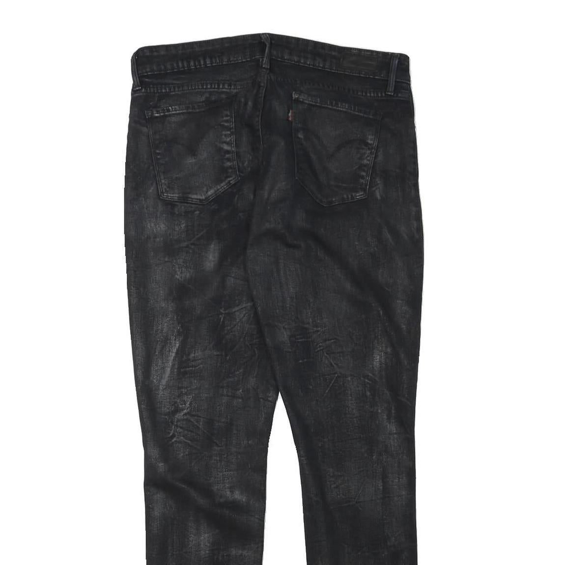 LEVI'S Womens Black Slim Skinny Denim Medium W30 L30 Stylish Fashion Jeans