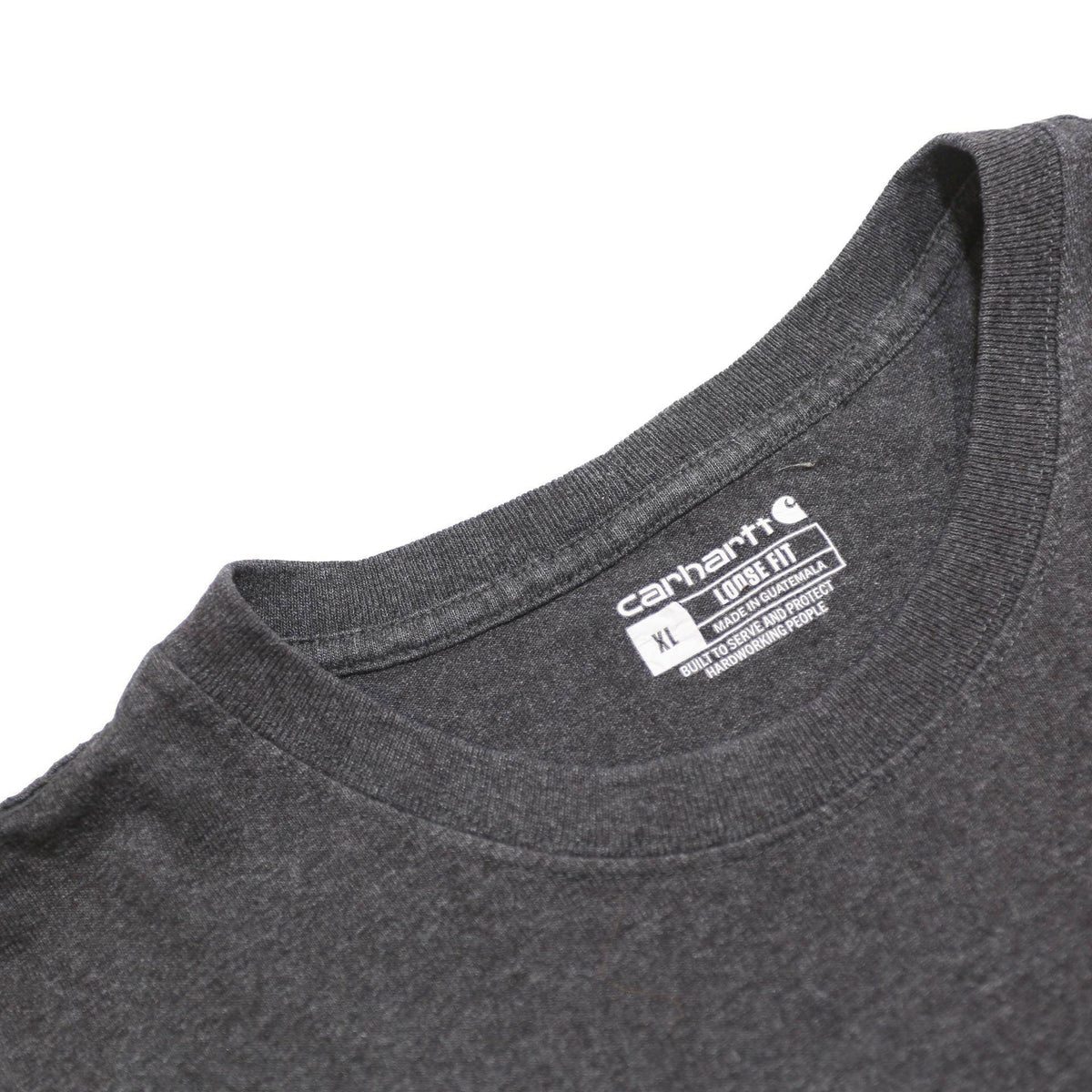 CARHARTT Mens Charcoal Grey Pocket T-Shirt XL Short Sleeve Crew Neck Workwear