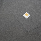 CARHARTT Mens Charcoal Grey Pocket T-Shirt XL Short Sleeve Crew Neck Workwear
