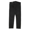 LEVI'S Mens Slim Black Denim Jeans Cotton Blend Zip W31 L27 Classic Comfort