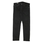 LEVI'S Mens Slim Black Denim Jeans Cotton Blend Zip W31 L27 Classic Comfort