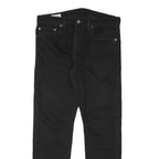 LEVI'S Mens Slim Black Denim Jeans Cotton Blend Zip W31 L27 Classic Comfort