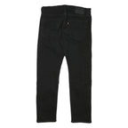 LEVI'S Mens Slim Black Denim Jeans Cotton Blend Zip W31 L27 Classic Comfort
