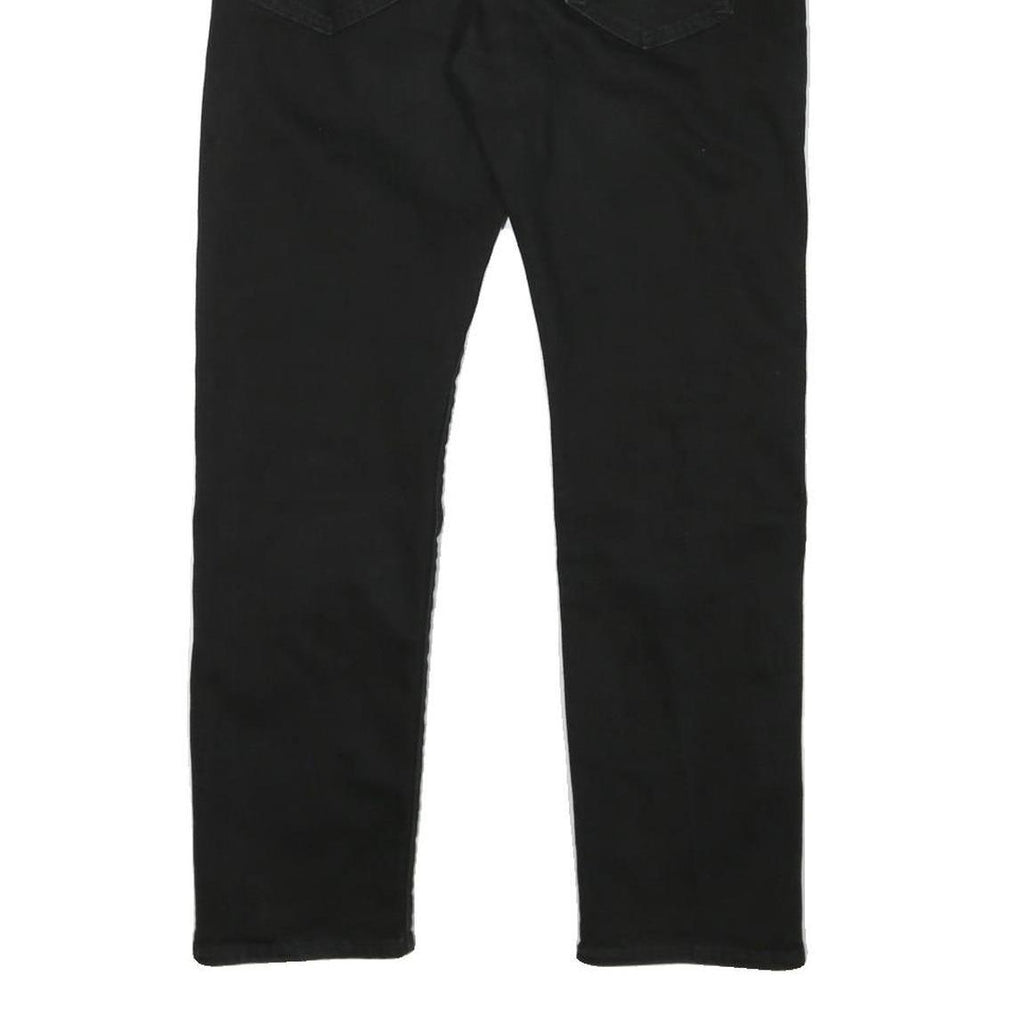 LEVI'S Mens Slim Black Denim Jeans Cotton Blend Zip W31 L27 Classic Comfort