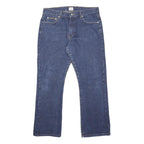 CALVIN KLEIN JEANS Womens Blue Relaxed Straight Denim Medium W32 L29 Zip Jeans