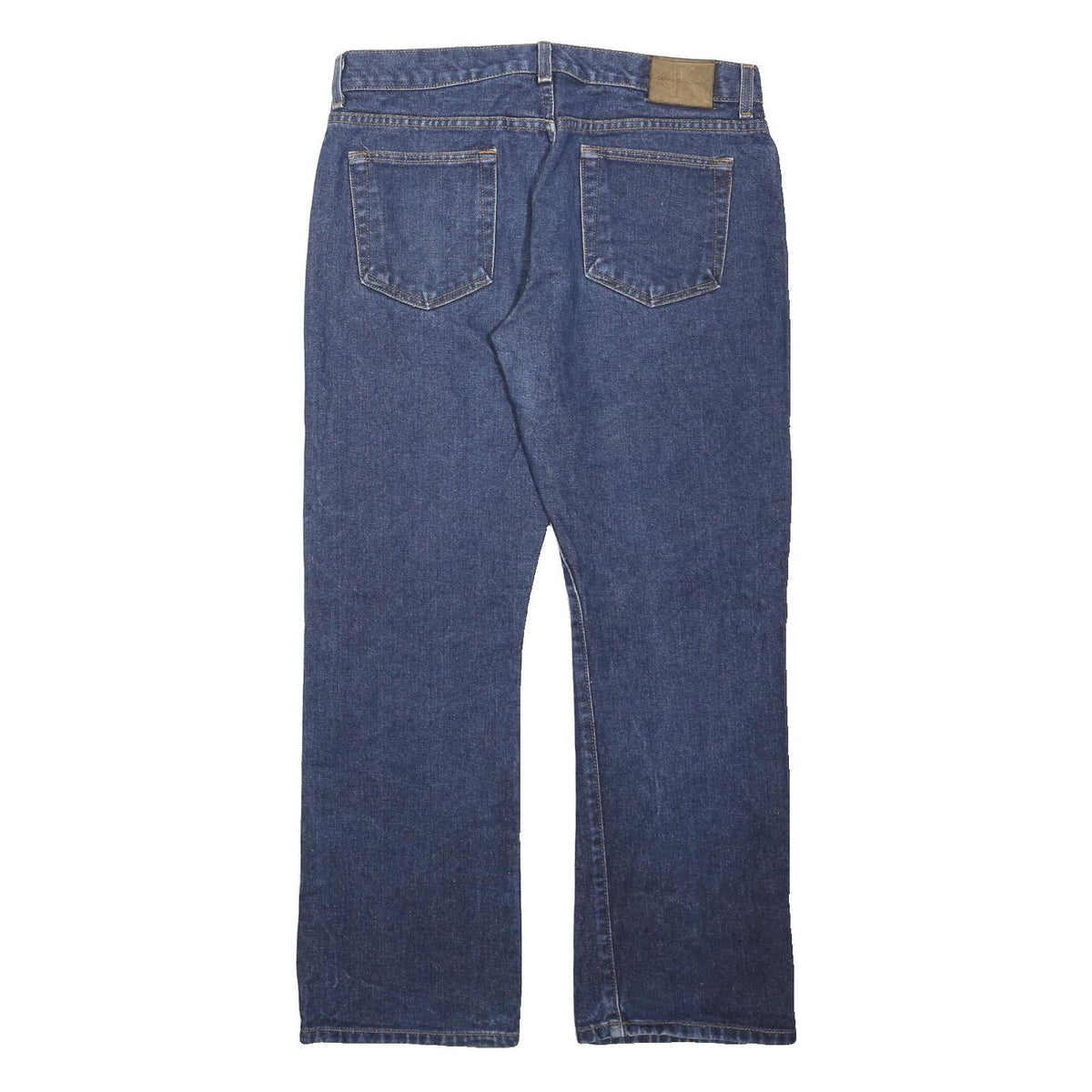 CALVIN KLEIN JEANS Womens Blue Relaxed Straight Denim Medium W32 L29 Zip Jeans