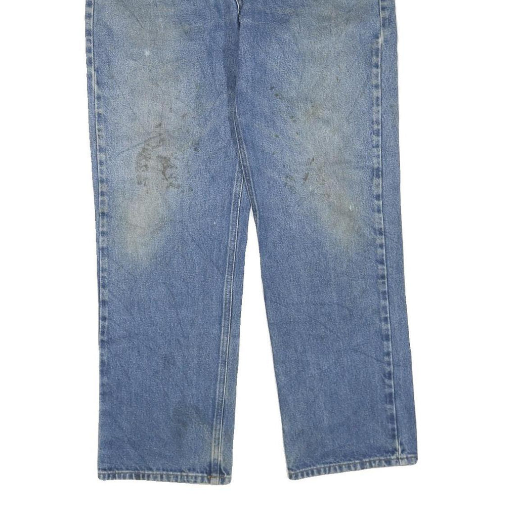 CARHARTT Womens Regular Fit Blue Denim Jeans W36 L32 Zip Pocket Casual