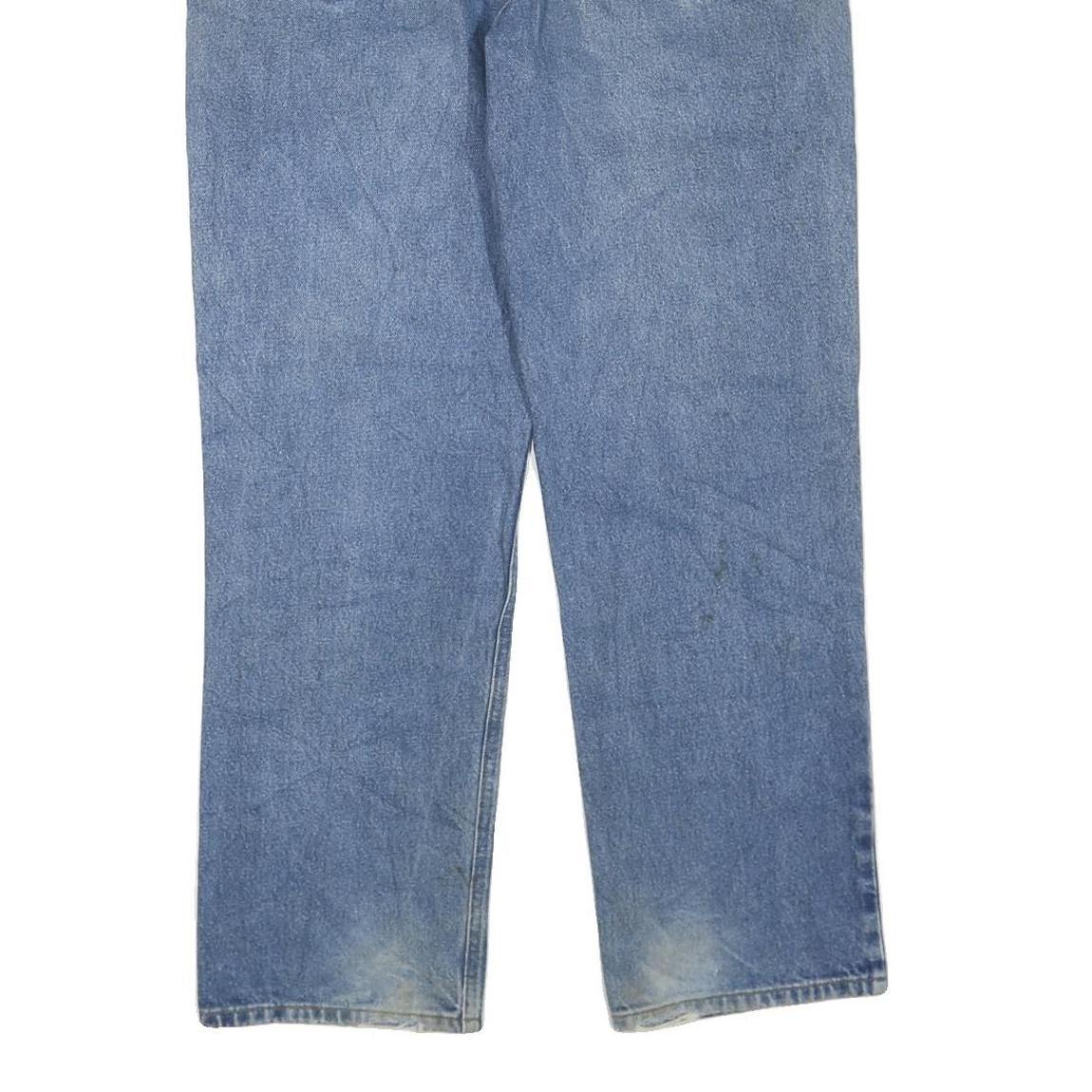 CARHARTT Womens Regular Fit Blue Denim Jeans W36 L32 Zip Pocket Casual