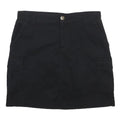 LEE Womens Black Cargo Mini Cotton Blend Skirt Size M Casual Pockets