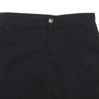 LEE Womens Black Cargo Mini Cotton Blend Skirt Size M Casual Pockets