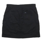 LEE Womens Black Cargo Mini Cotton Blend Skirt Size M Casual Pockets