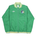 UMBRO Mens Green New York Cosmos Jacket M Polyester Blend Bomber Zip Sportswear
