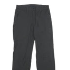 TREVOLUTION Womens Black Polyester Blend Regular Leg Trousers W32 L31 Zip