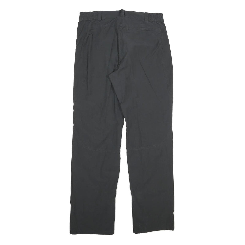 TREVOLUTION Womens Black Polyester Blend Regular Leg Trousers W32 L31 Zip