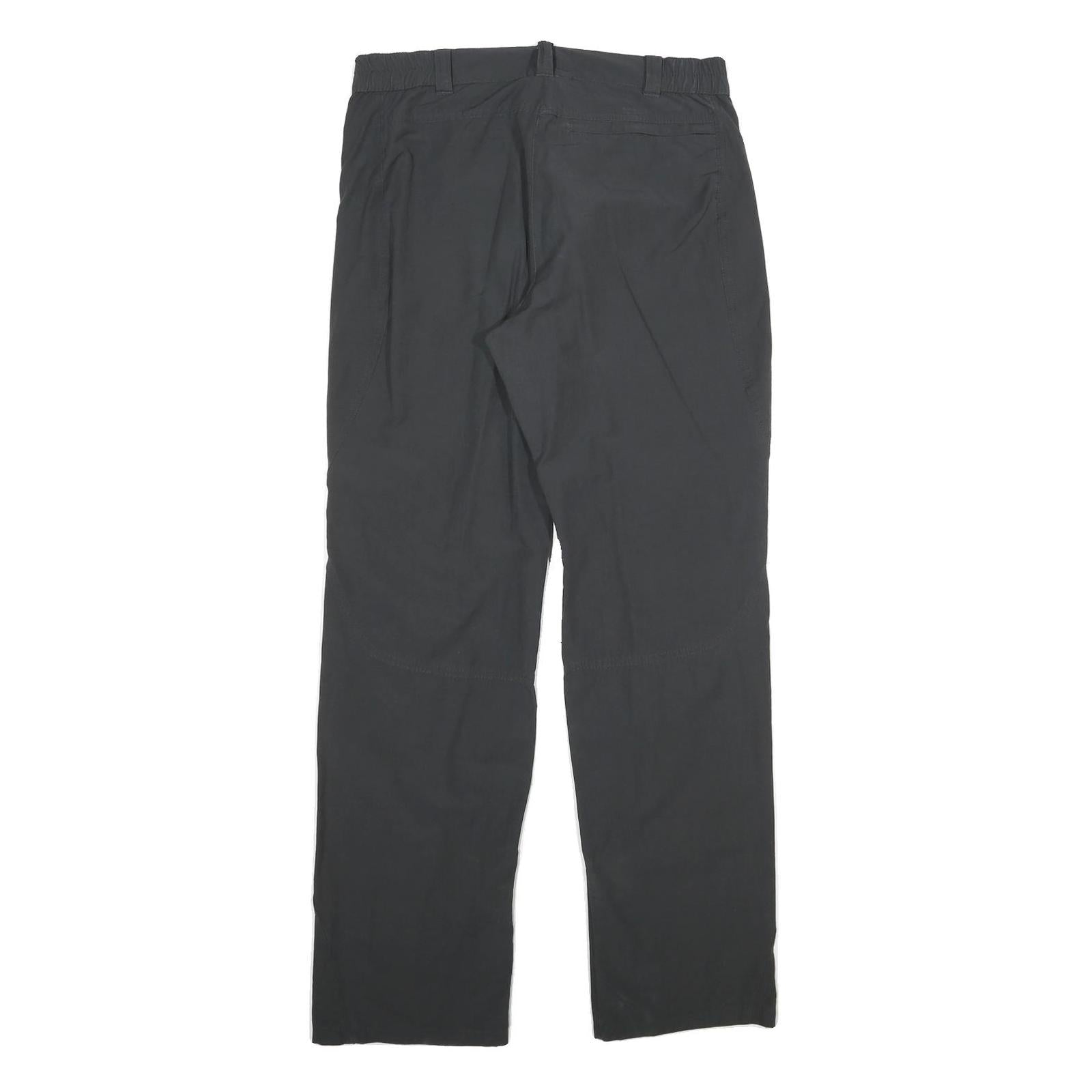 TREVOLUTION Womens Black Polyester Blend Regular Leg Trousers W32 L31 Zip