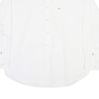 TOMMY HILFIGER Mens White Cotton Blend Shirt XL Classic Long Sleeve Button Down