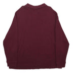 POLO RALPH LAUREN Mens Maroon Jumper Pullover Plain Crew Neck Basic Knit 2XL