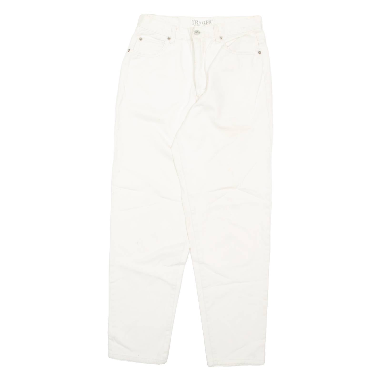 TR. ALLER Womens Jeans White Regular Straight W26 L29