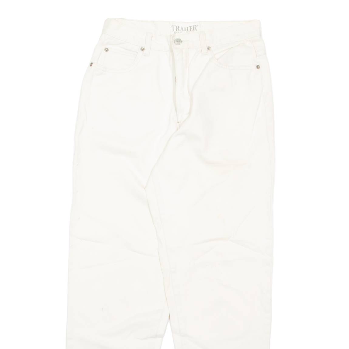 TR. ALLER Womens Jeans White Regular Straight W26 L29
