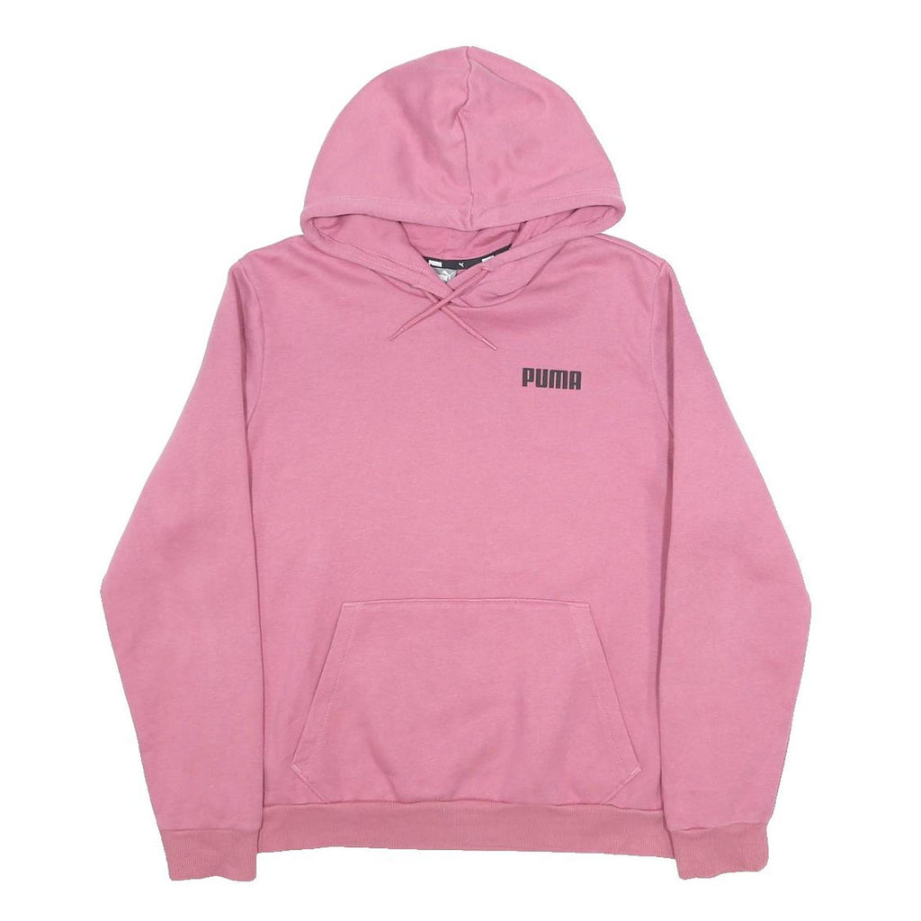 PUMA Womens Pink Hoodie XL Cotton Blend Casual Pullover Sweatshirt