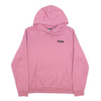 PUMA Womens Pink Hoodie XL Cotton Blend Casual Pullover Sweatshirt
