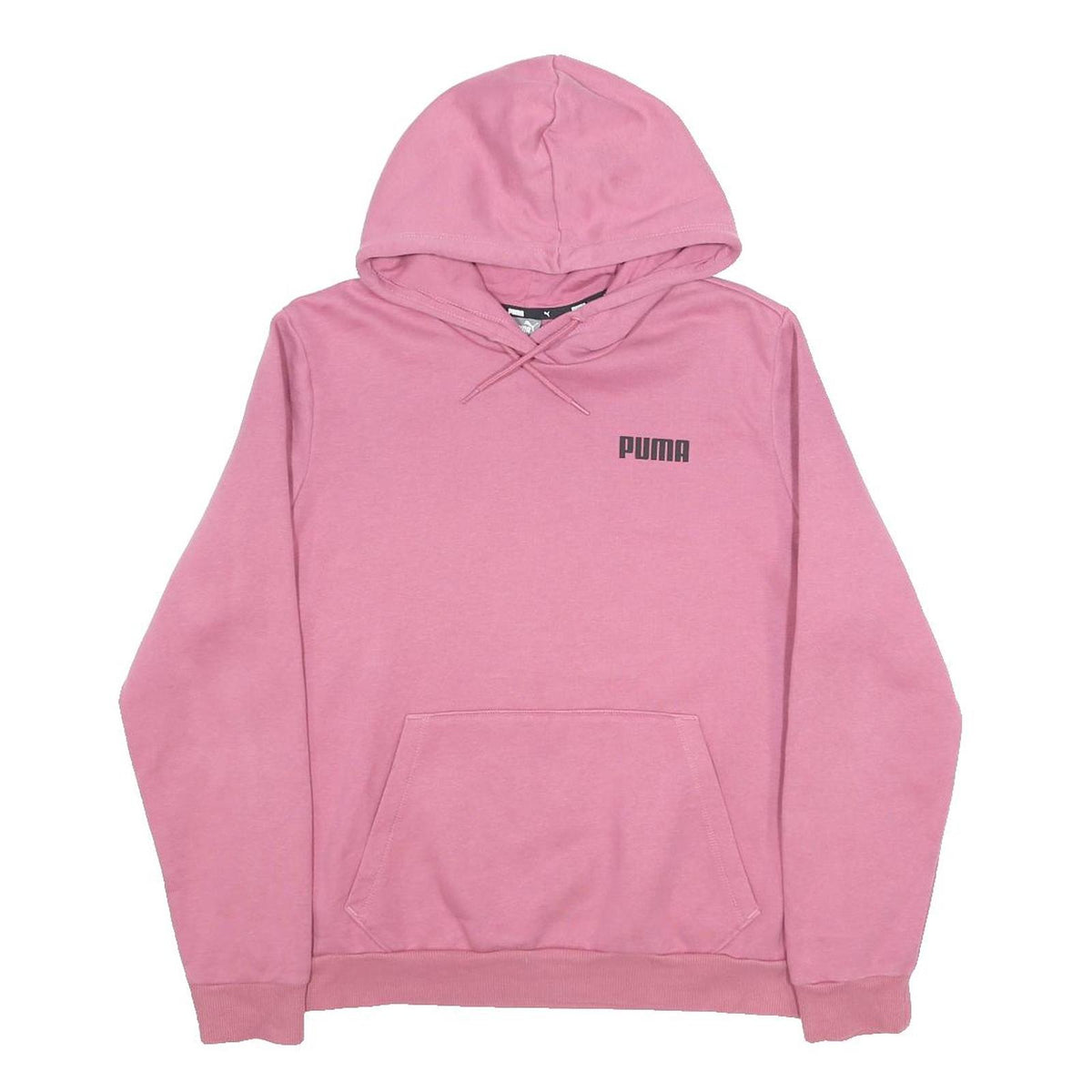 PUMA Womens Pink Hoodie XL Cotton Blend Casual Pullover Sweatshirt