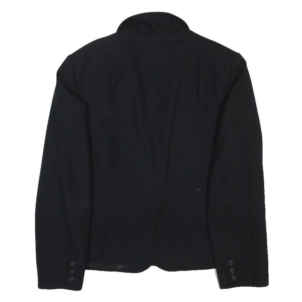 PENDLETON Womens Black Wool Blend Blazer Jacket M Tailored Button Plain Classic
