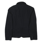 PENDLETON Womens Black Wool Blend Blazer Jacket M Tailored Button Plain Classic