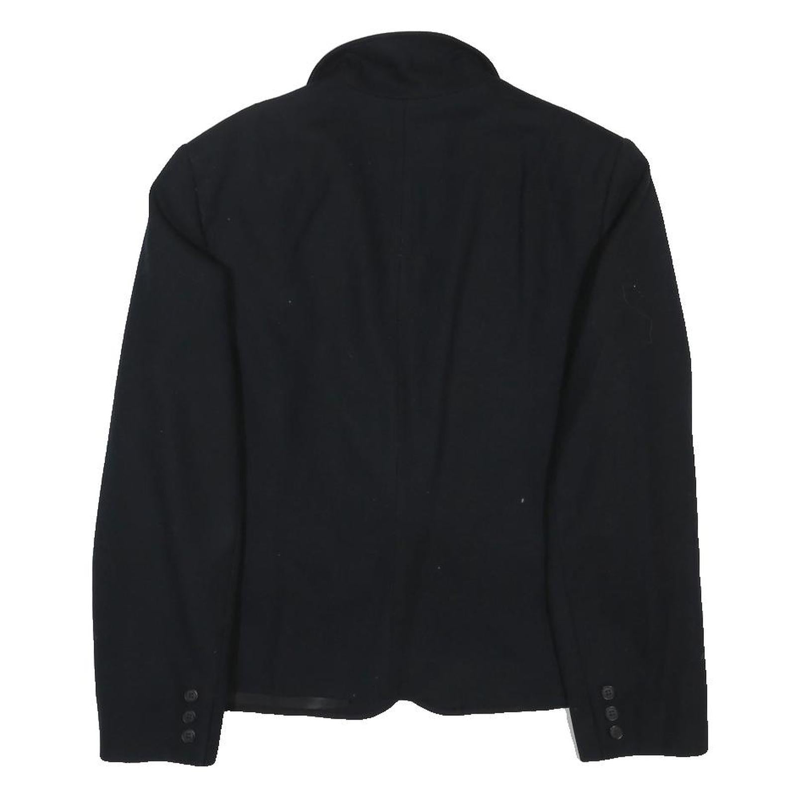 PENDLETON Womens Black Wool Blend Blazer Jacket M Tailored Button Plain Classic
