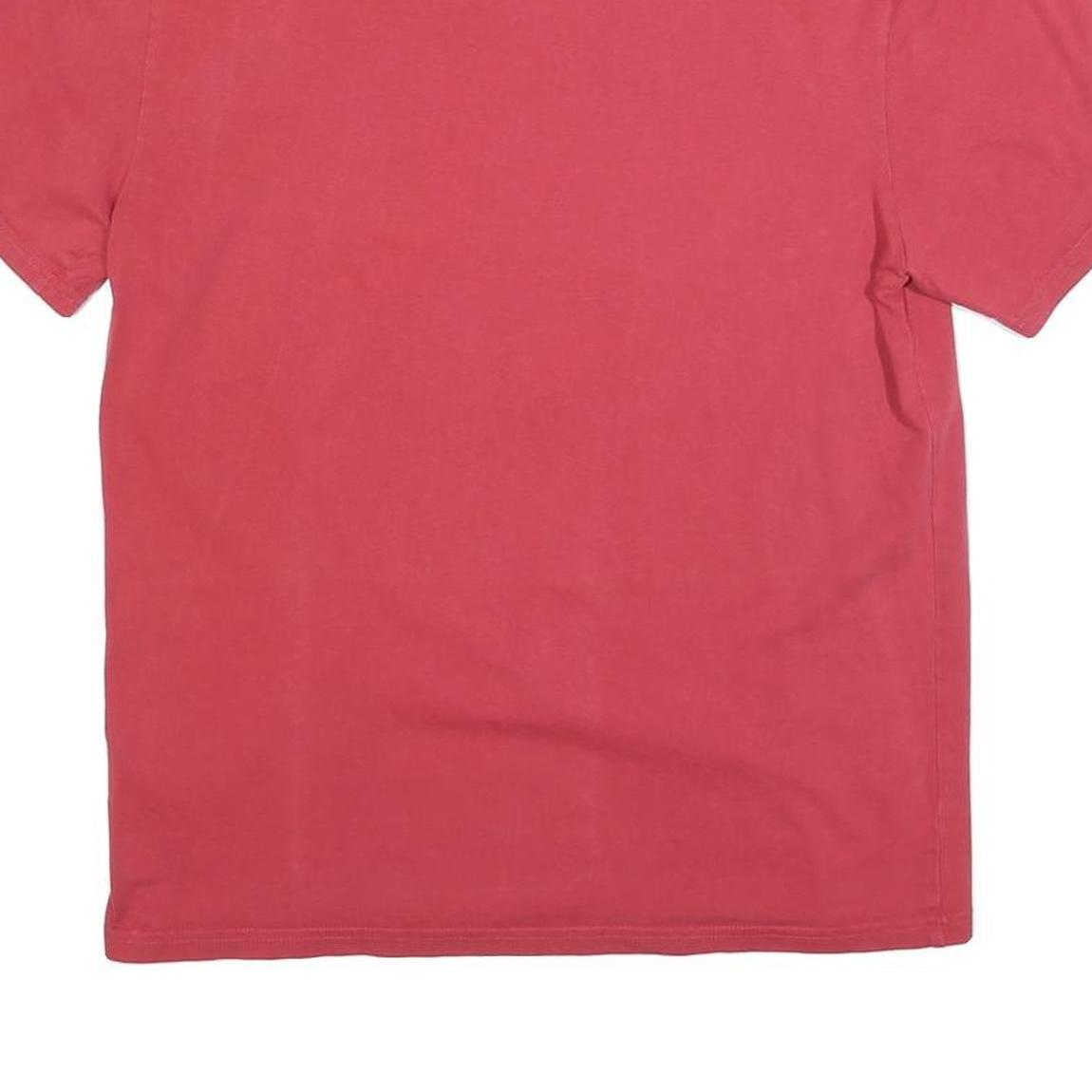 LEVI'S Mens Red Cotton Blend T-Shirt S Short Sleeve Crew Neck Logo Print