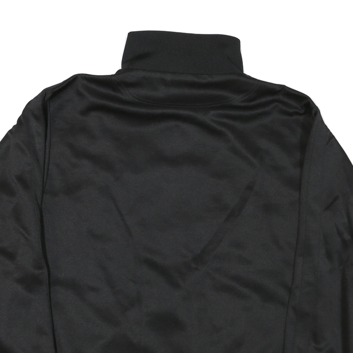 Mens Black & Yellow Sporty Track Jacket M Polyester Blend Zip Up Graphic Logo