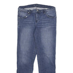 Calvin Klein Womens Jeans Blue Slim Skinny Denim Medium W30 L29 Zip Cotton Blend