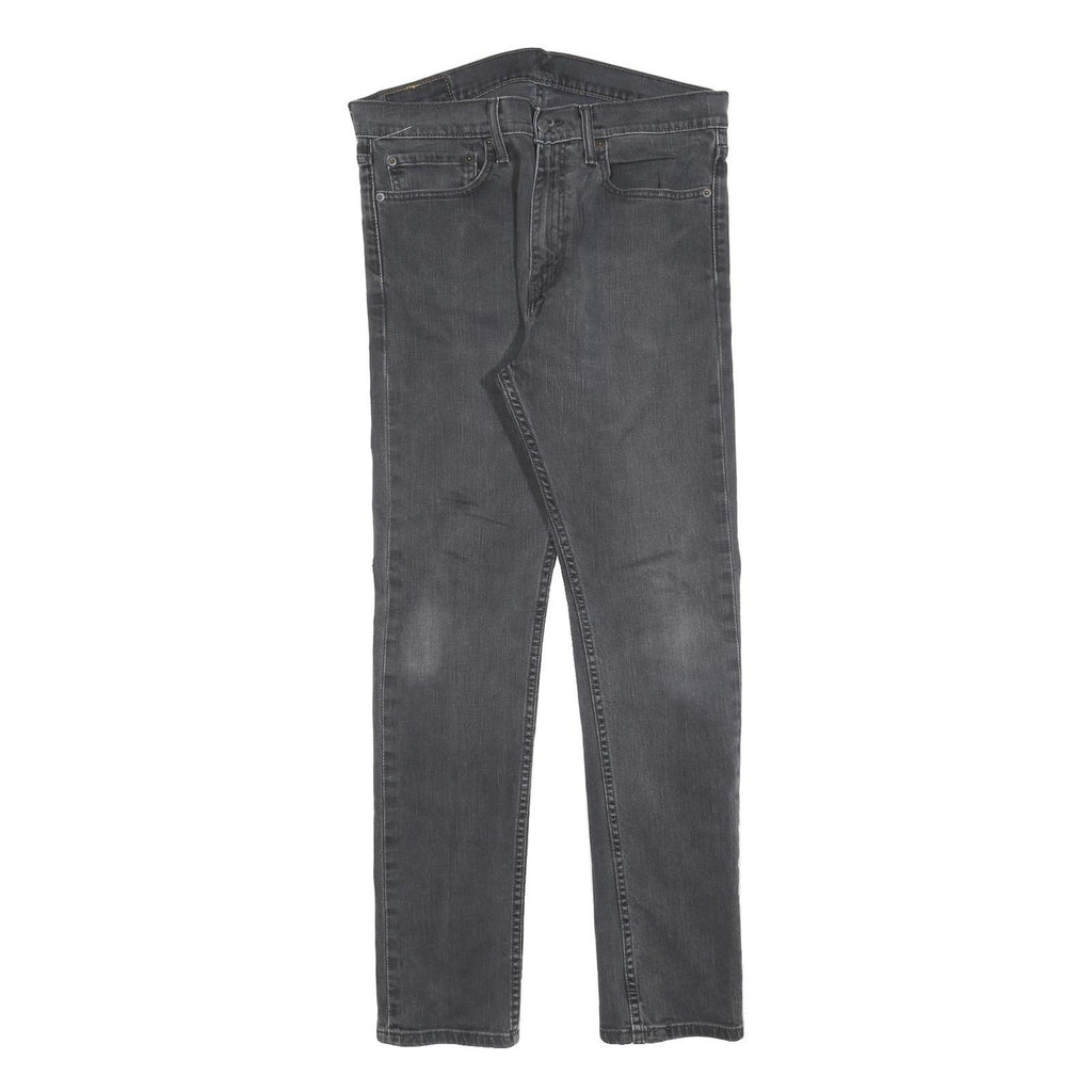 LEVI'S 510 Mens Jeans Black Slim Skinny Denim Medium W34 L32 Zip Closure