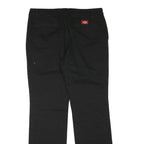 DICKIES Mens Regular Black Cotton Blend Trousers W30 L31 Classic Zip Closure