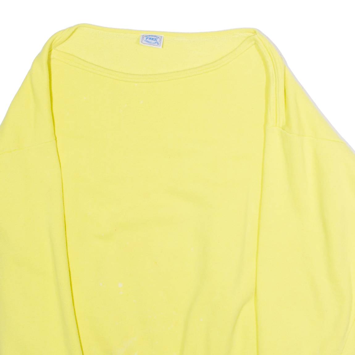 FREE Normandie Mens Sweatshirt Yellow 80s M